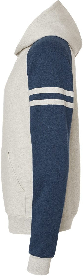 Jerzees Nublend Varsity Colorblocked Raglan Hoodie - A Must - Have Sweatshirt!