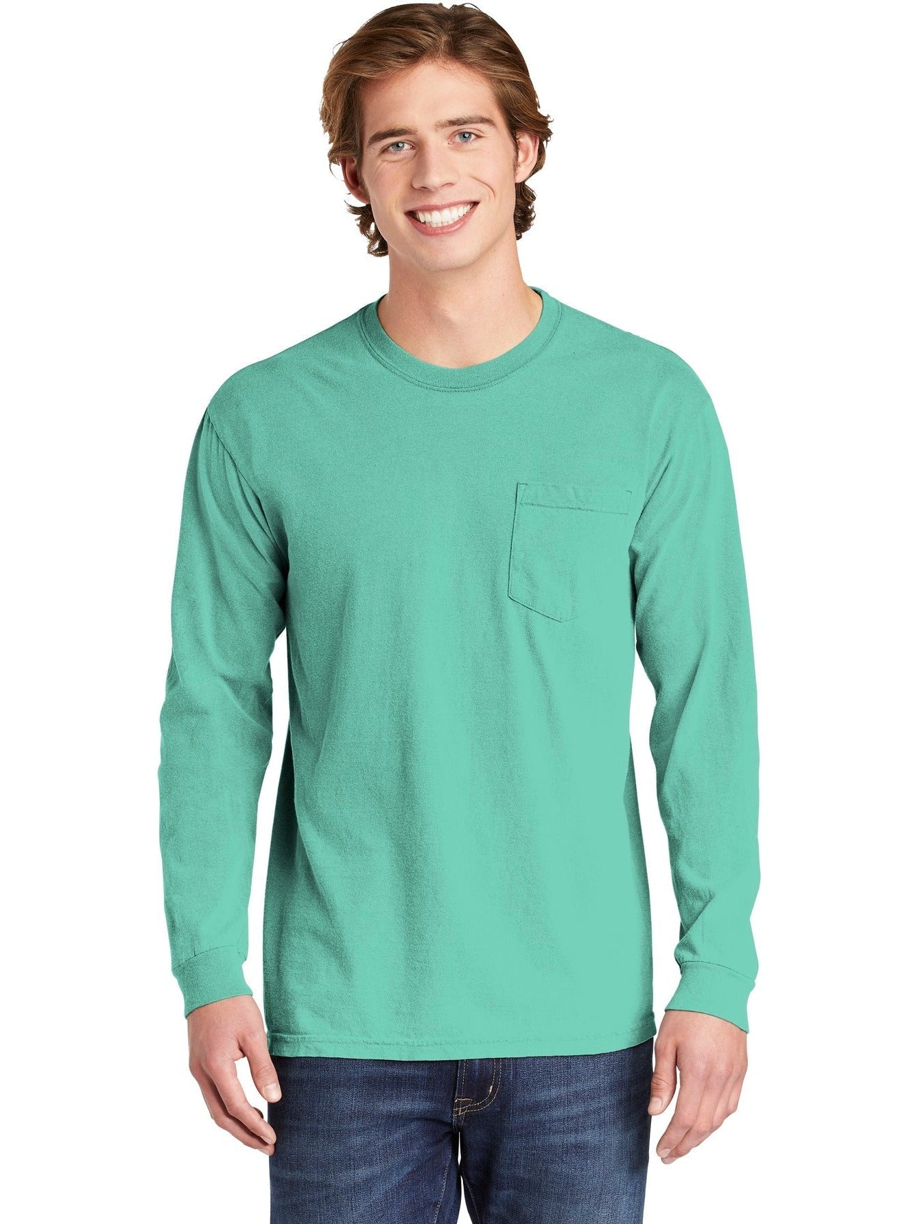 Comfort Colors' Super-Soft Heavyweight Ring Spun Long Sleeve Pocket Tee - Grab Yours Now!