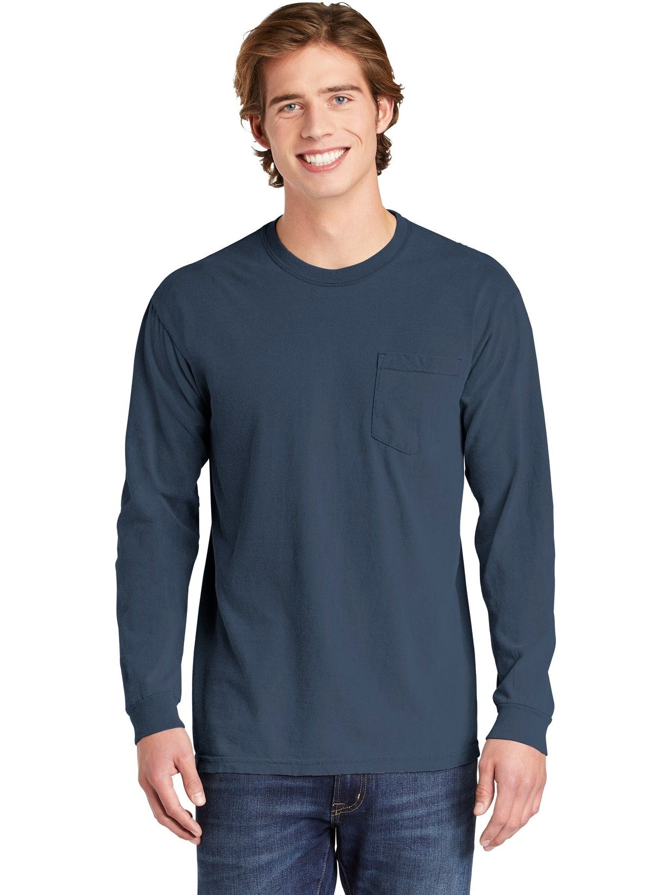 Comfort Colors' Super-Soft Heavyweight Ring Spun Long Sleeve Pocket Tee - Grab Yours Now!