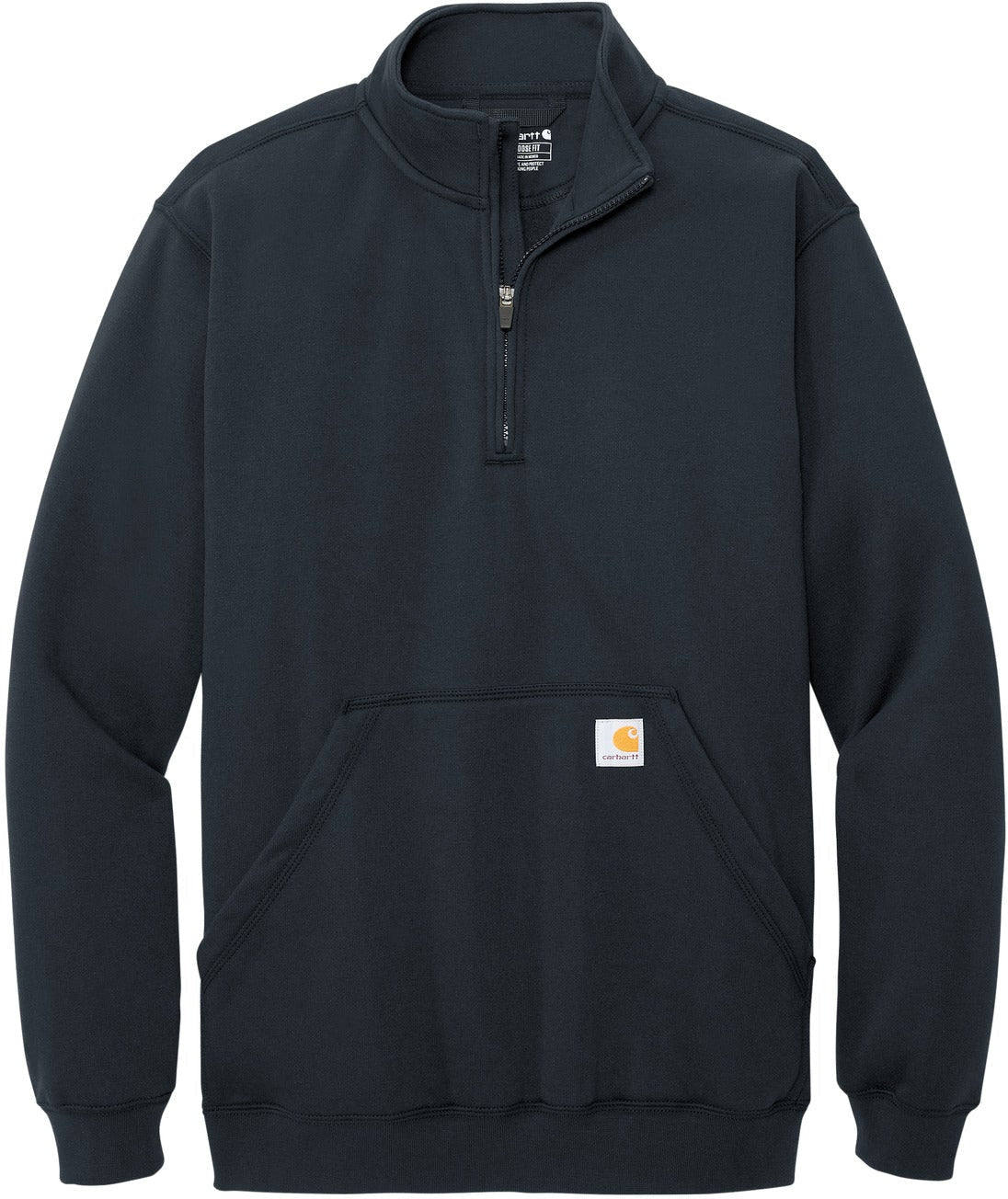 Carhartt's Cozy Midweight 1/4-Zip Mock Neck Sweatshirt