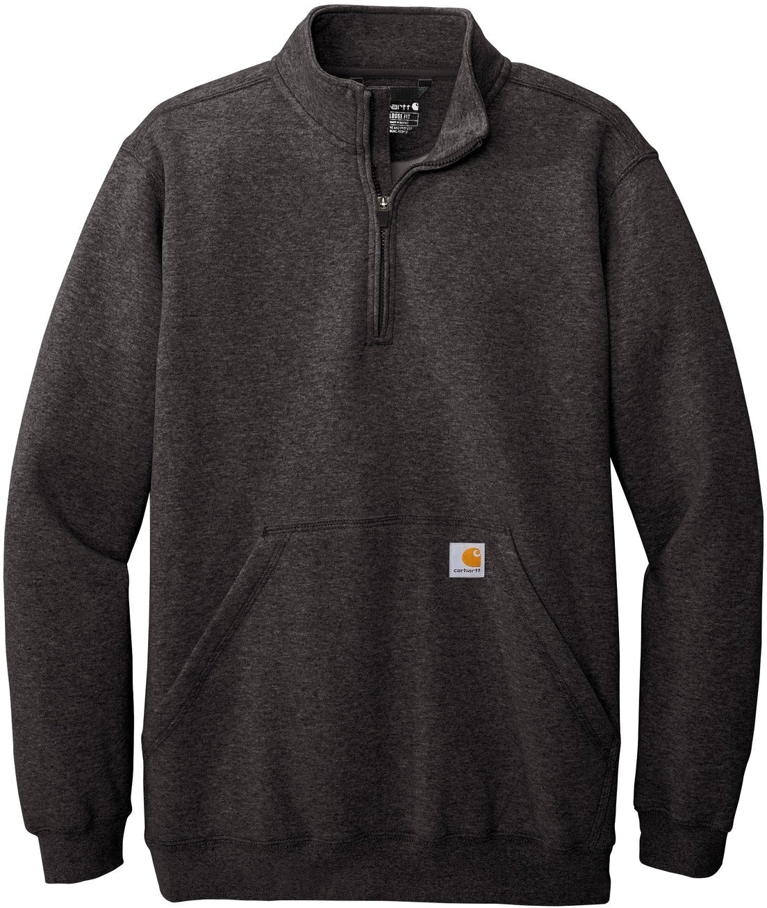 Carhartt's Cozy Midweight 1/4-Zip Mock Neck Sweatshirt
