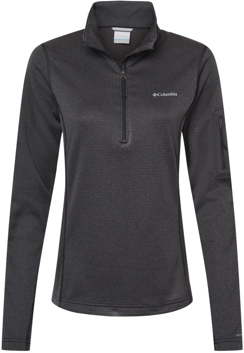 Columbia Ladies' Park View Grid Fleece Half-Zip: Stylish & Functional!
