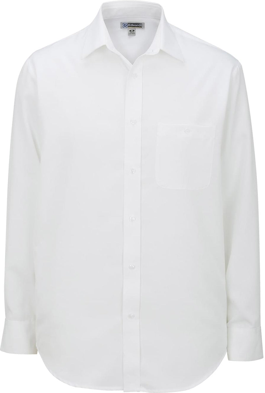 OUTLET - Edwards Long Sleeve Bastiste Cafe Shirt: A Must - Have for Your Company!