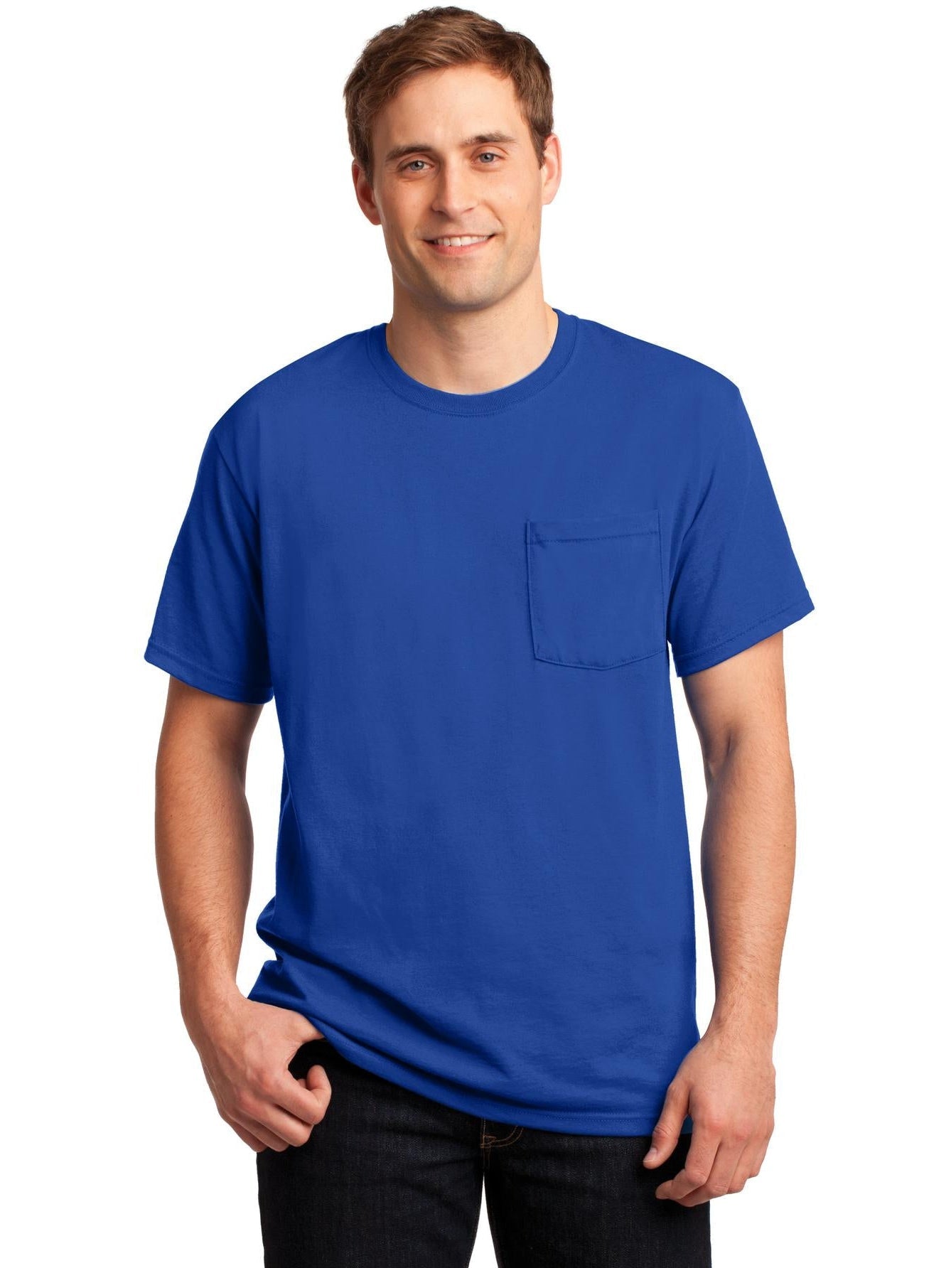 Don't Miss! Jerzees Dri-Power Active 50/50 Cotton/Poly Pocket T-Shirt