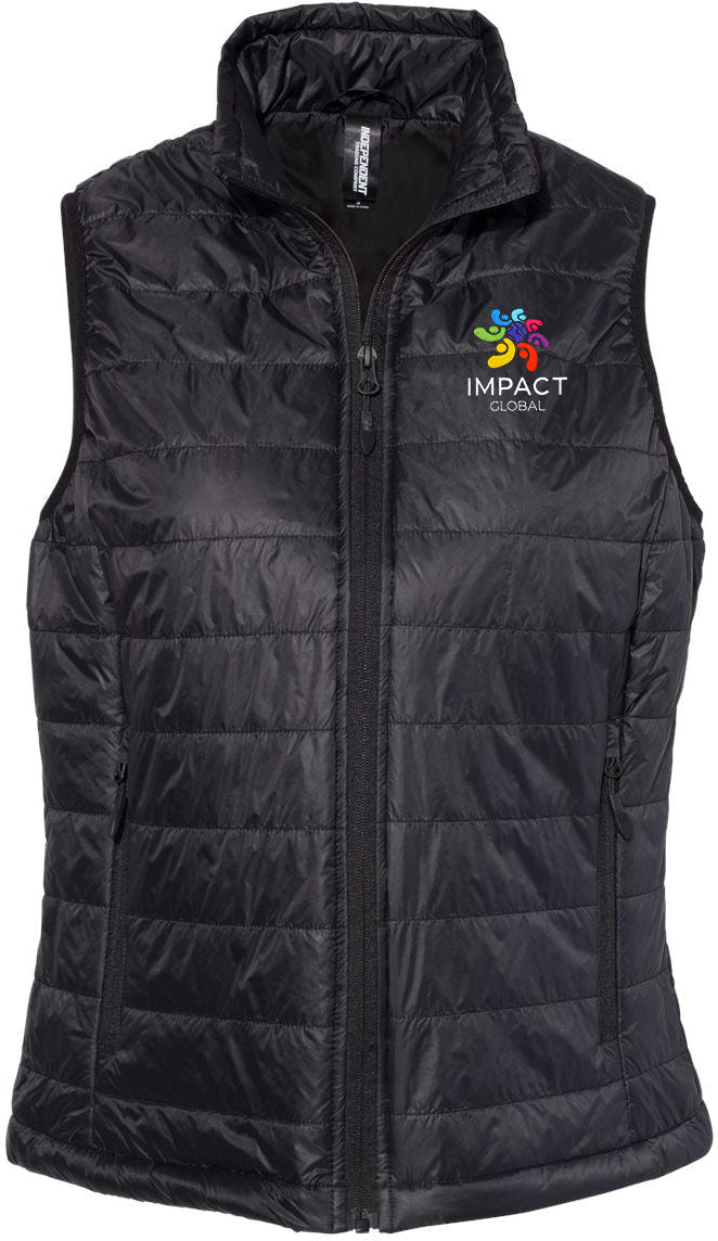 Independent Trading Co. Women's Premium Collapsible Puffer Vest