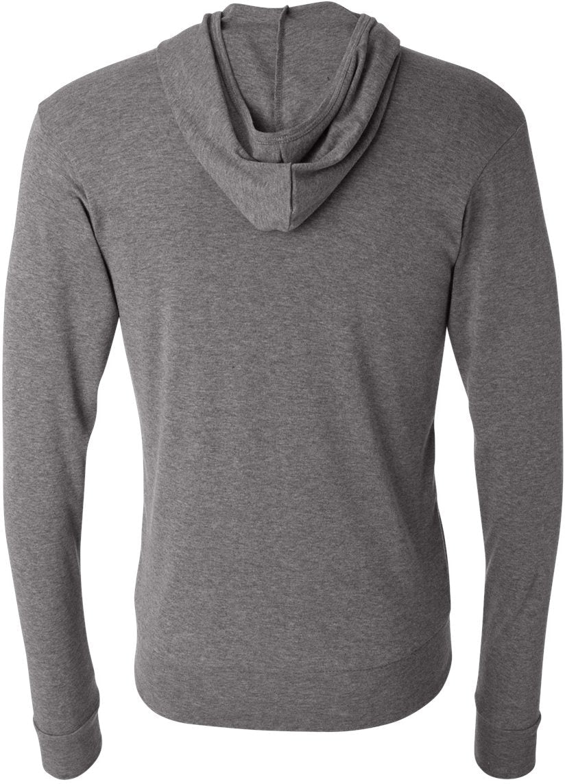 Bella+Canvas Unisex Triblend Lightweight Full-Zip Hooded Long Sleeve Tee - A Must-Have!