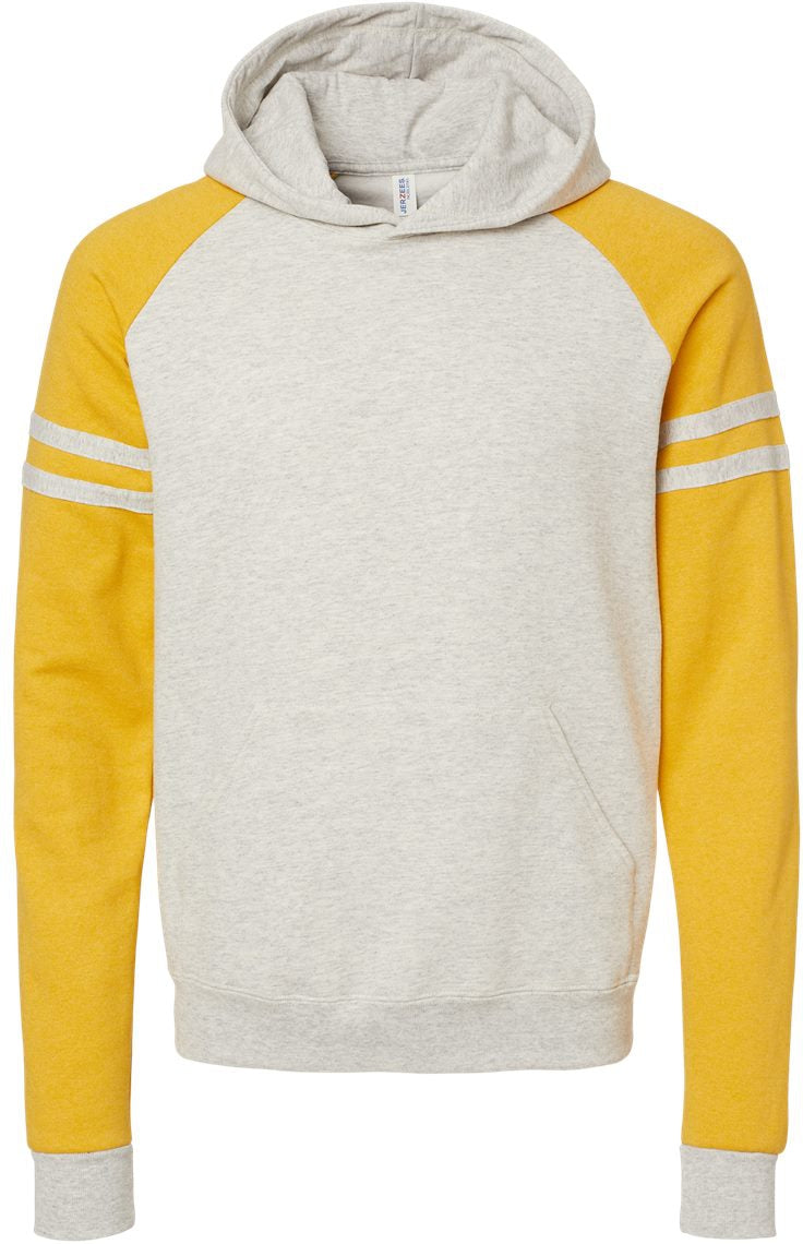Jerzees Nublend Varsity Colorblocked Raglan Hoodie - A Must - Have Sweatshirt!