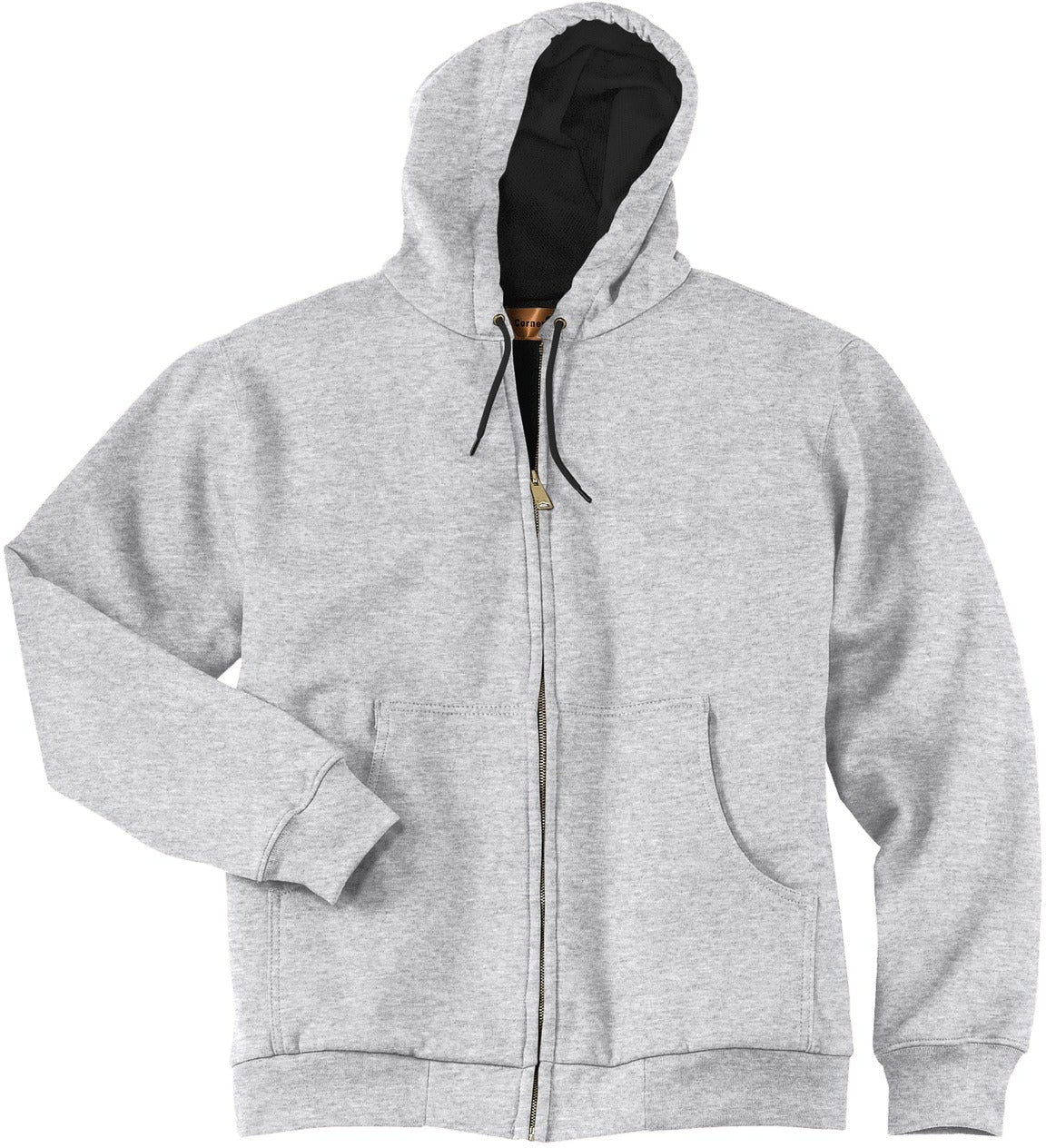 CornerStone Cozy Full-Zip Hooded Sweatshirt with Warm Thermal Lining