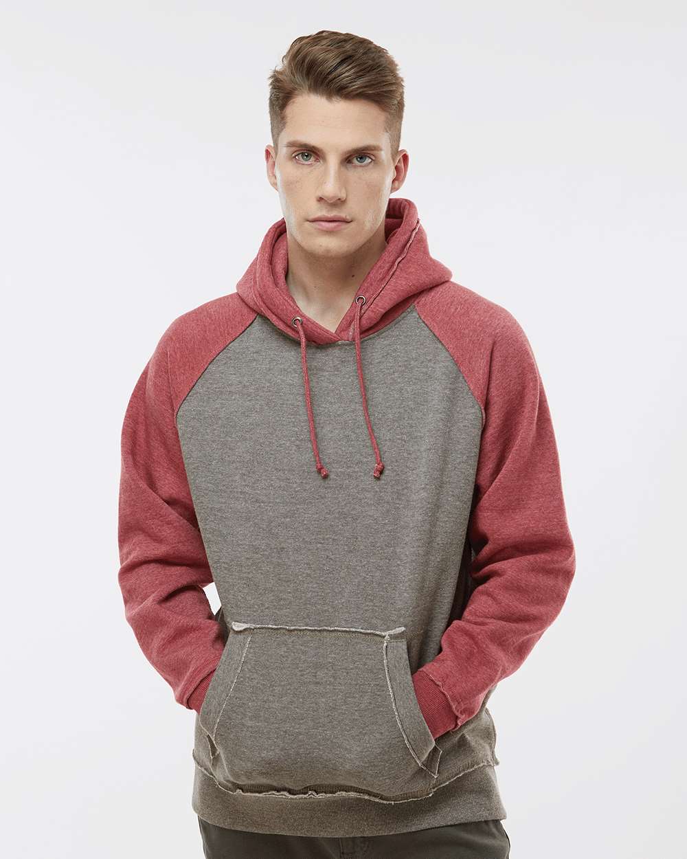 J America Vintage Heather Men's Hooded Sweatshirt - A Fashionable and Durable Choice