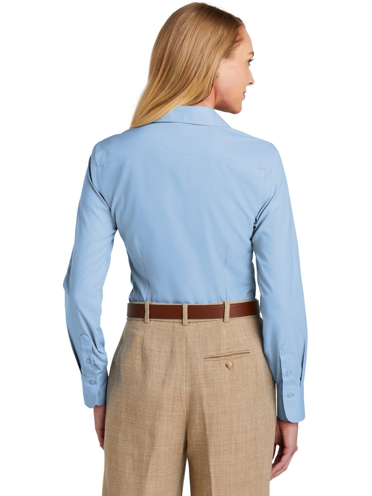 Brooks Brothers Stylish Ladies Wrinkle-Free Stretch Nailhead Shirt