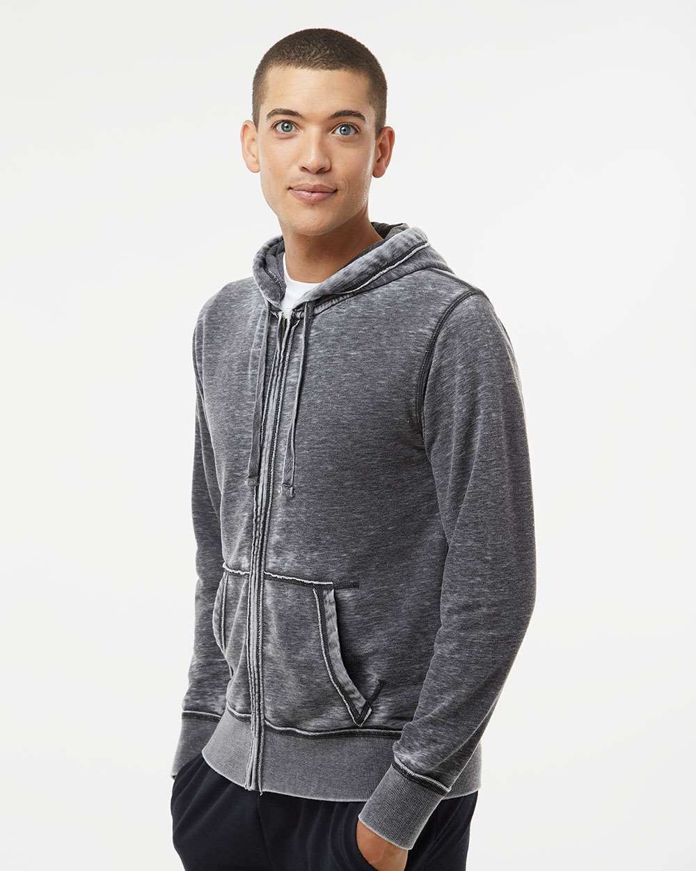 J America Vintage Zen Fleece: The Ultimate Full - Zip Hooded Sweatshirt for Men