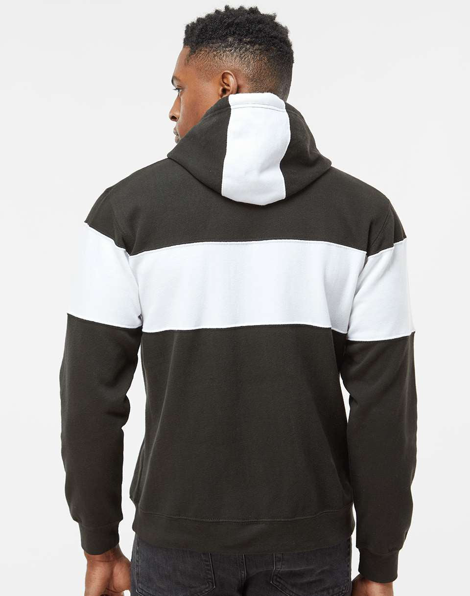 J. America's Stunning Varsity Fleece Colorblocked Hooded Sweatshirt - A Must-Have!