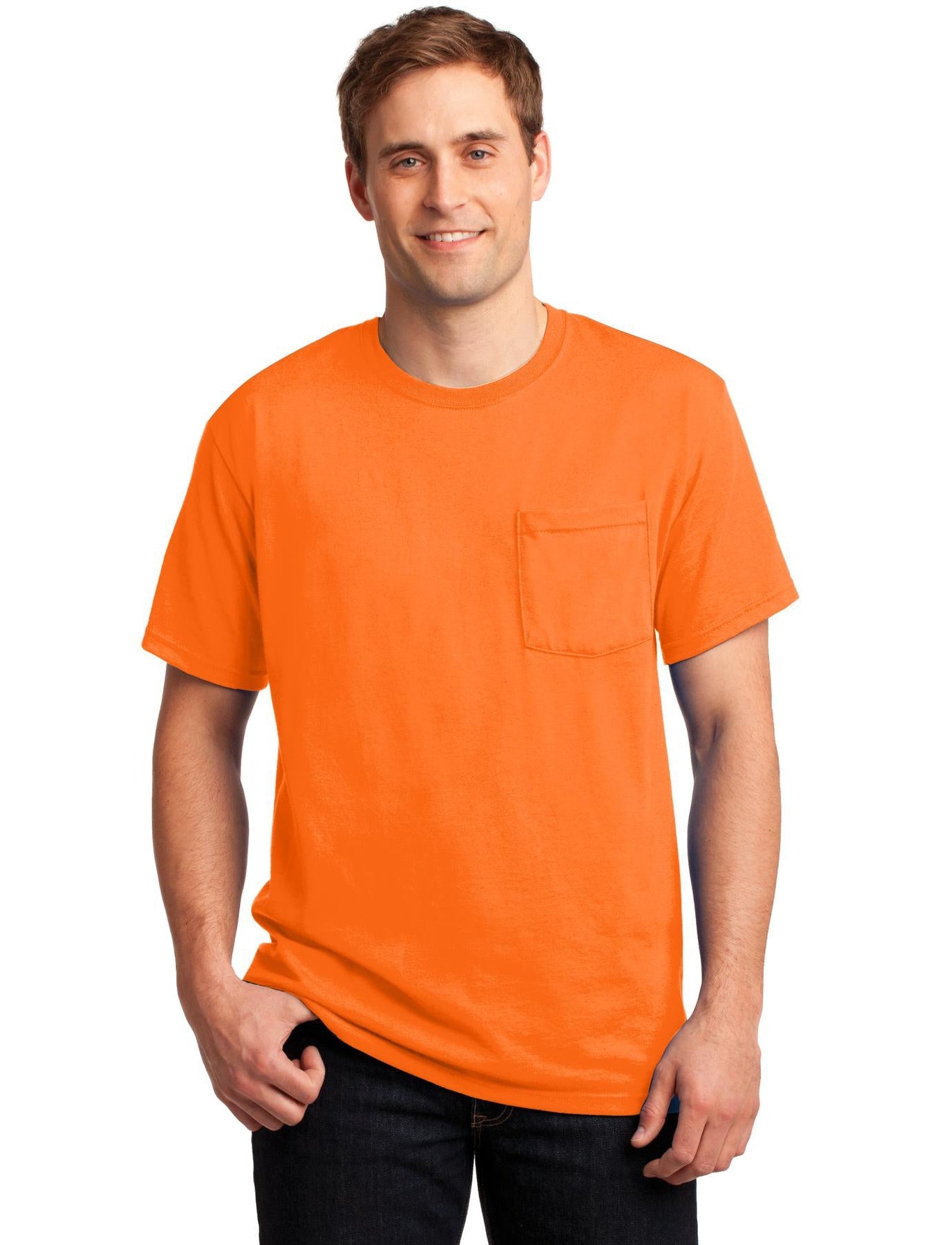 Don't Miss! Jerzees Dri-Power Active 50/50 Cotton/Poly Pocket T-Shirt