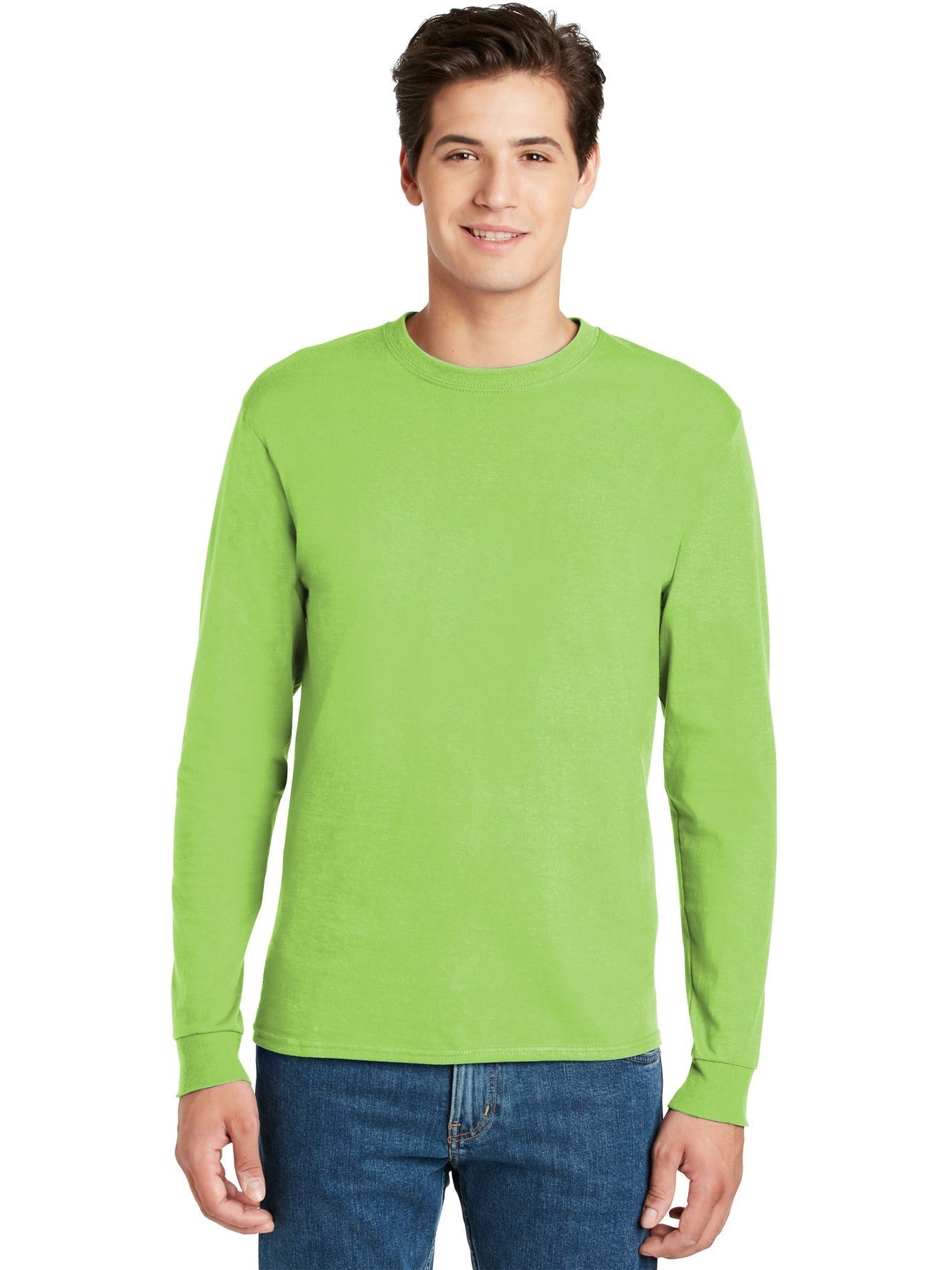 Hanes Authentic 100% Cotton Long Sleeve T-Shirt - Outlet Deal!