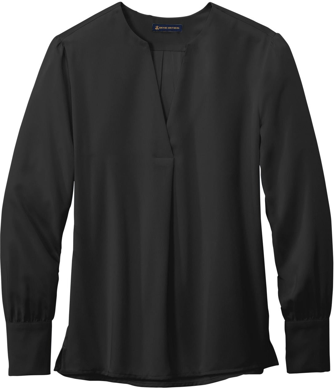 Brooks Brothers Women's Alluring Open-Neck Satin Blouse