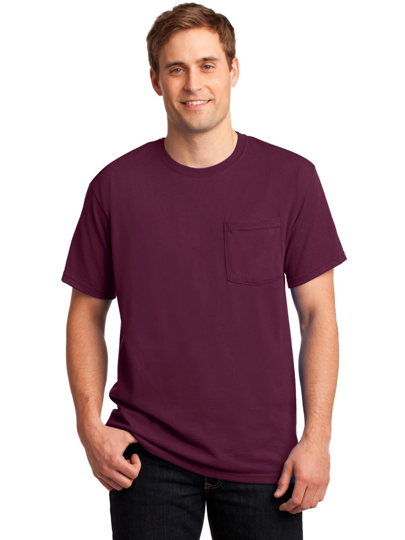 Jerzees Dri-Power Active: Premium 50/50 Cotton/Poly Pocket T-Shirt