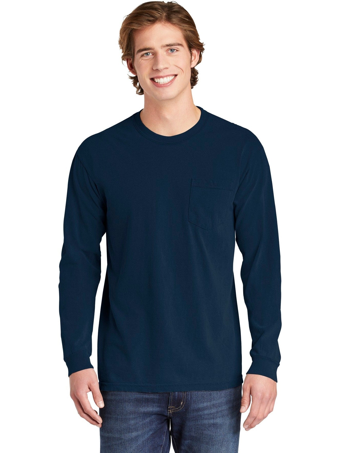 Comfort Colors' Super-Soft Heavyweight Ring Spun Long Sleeve Pocket Tee - Grab Yours Now!