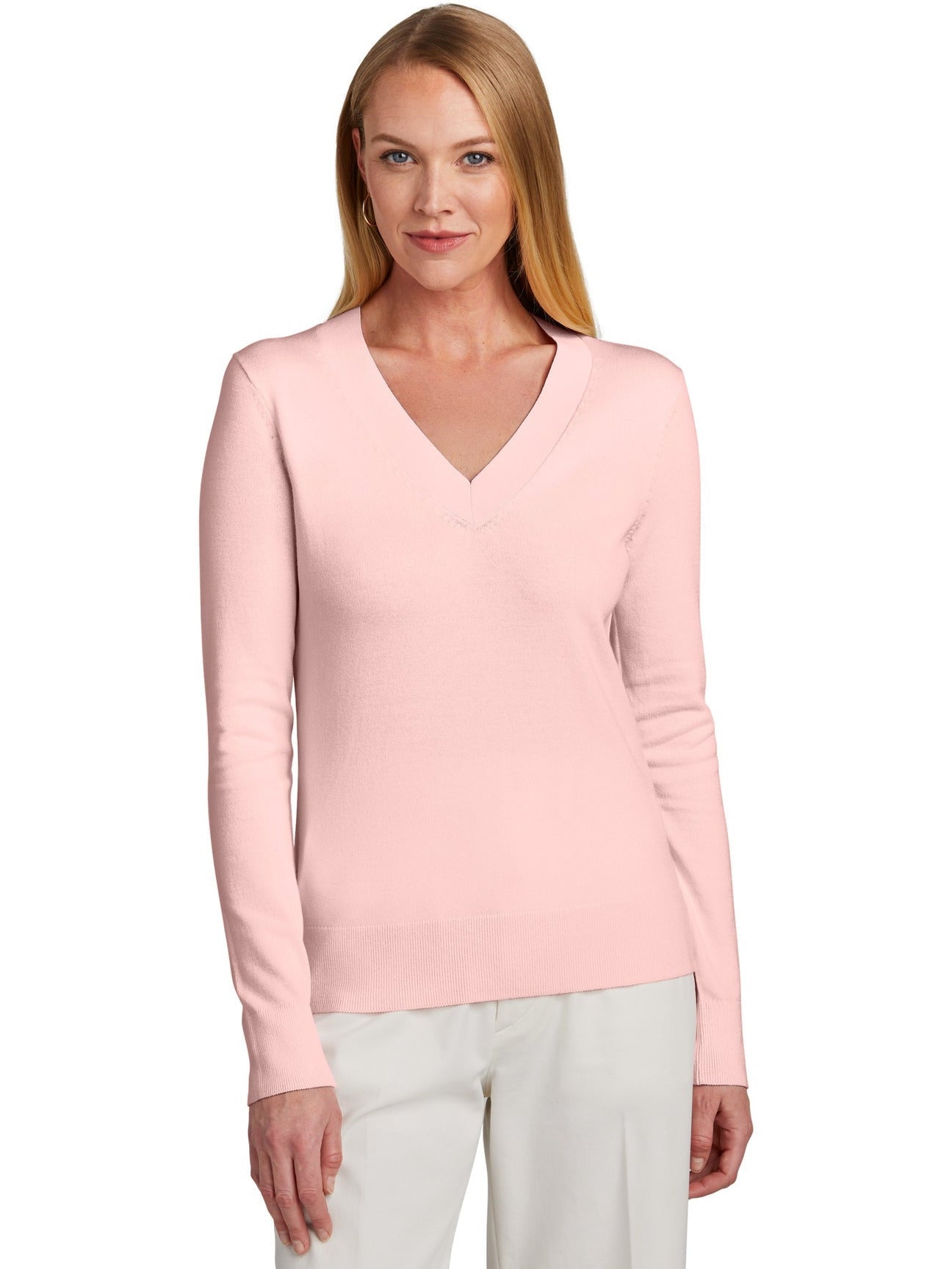 Brooks Brothers Women's Irresistible Cotton Stretch V-Neck Sweater
