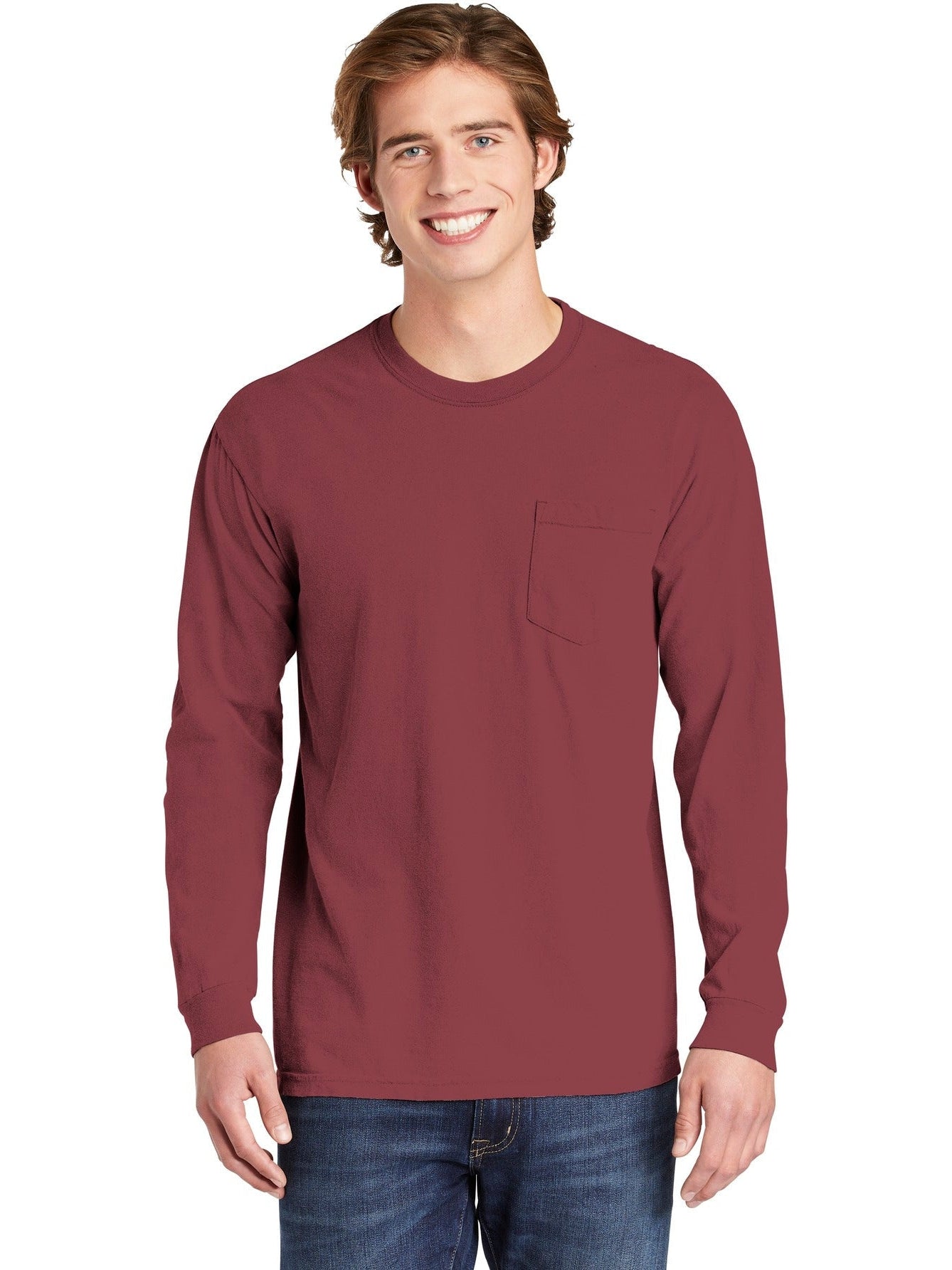 Comfort Colors' Super-Soft Heavyweight Ring Spun Long Sleeve Pocket Tee - Grab Yours Now!