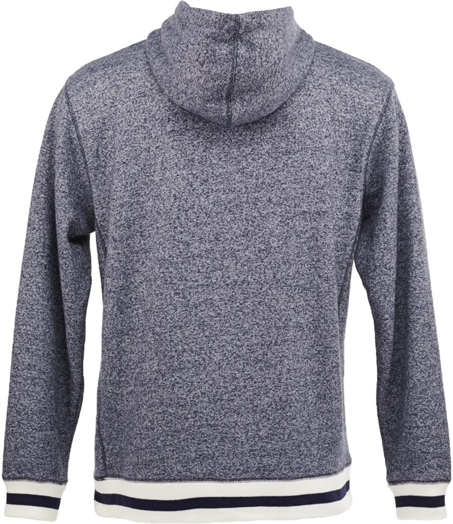J America Peppered Fleece Lapover Hooded Sweatshirt - Must - Have for Layering