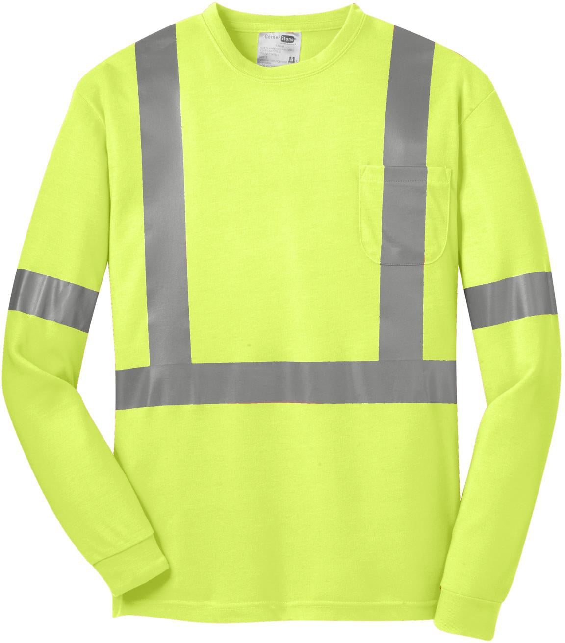 CornerStone ANSI 107 Class 2 Long Sleeve Safety T-Shirt - Your Ideal Safety Gear