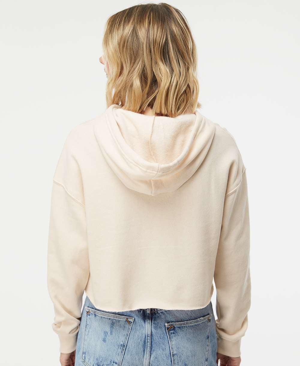 Independent Trading Co. Women's Stunning Lightweight Cropped Hooded Sweatshirt