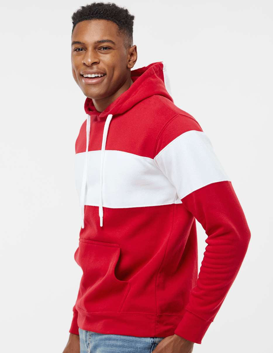 J. America's Stunning Varsity Fleece Colorblocked Hooded Sweatshirt - A Must-Have!
