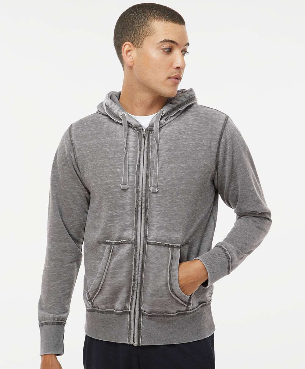 J America Vintage Zen Fleece: The Ultimate Full - Zip Hooded Sweatshirt for Men