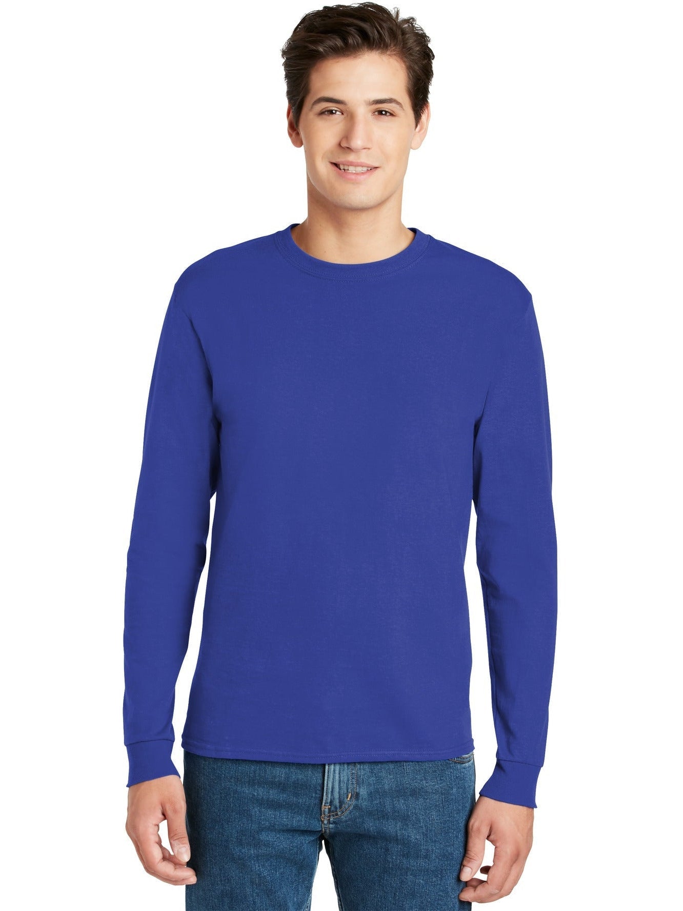 Hanes Authentic 100% Cotton Long Sleeve T-Shirt - Outlet Deal!