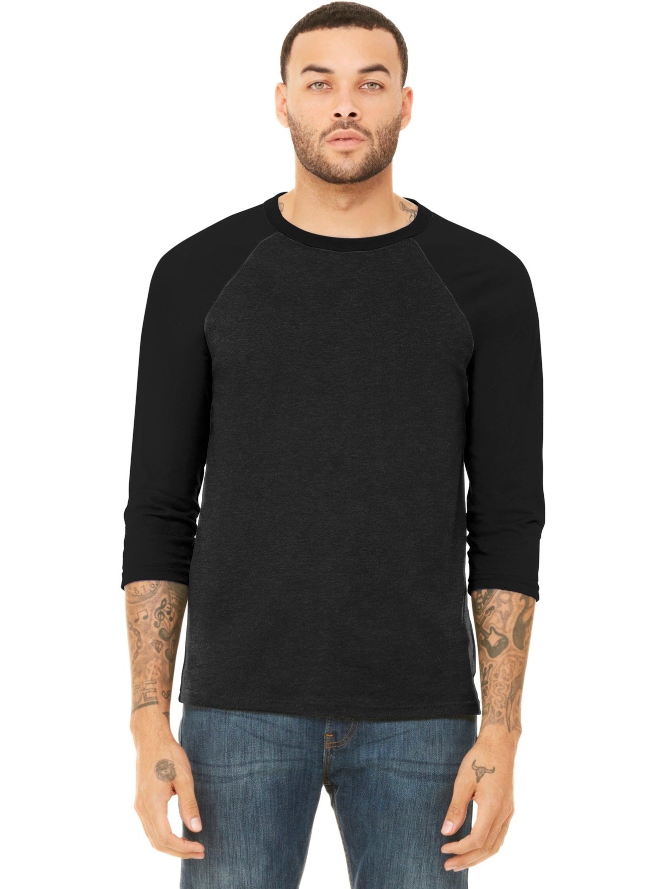 Bella + Canvas 3/4-Sleeve Baseball Tee: The Ultimate Men's Casual Tee