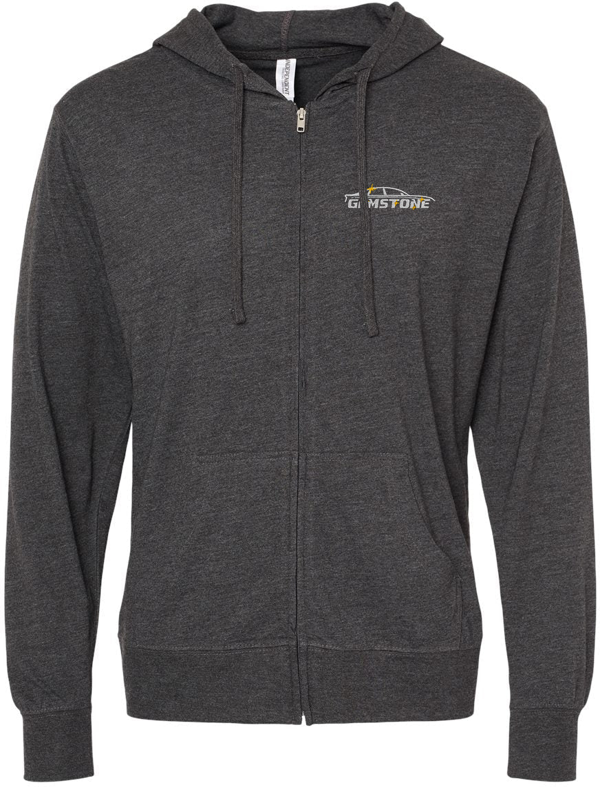 Independent Trading Co. Super Comfy Lightweight Full-Zip Hooded Jersey T-Shirt