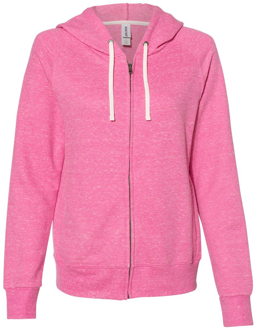 Jerzees Ladies' Snow Heather French Terry Full-Zip Hooded Sweatshirt: A Must-Have Fashion Essential!