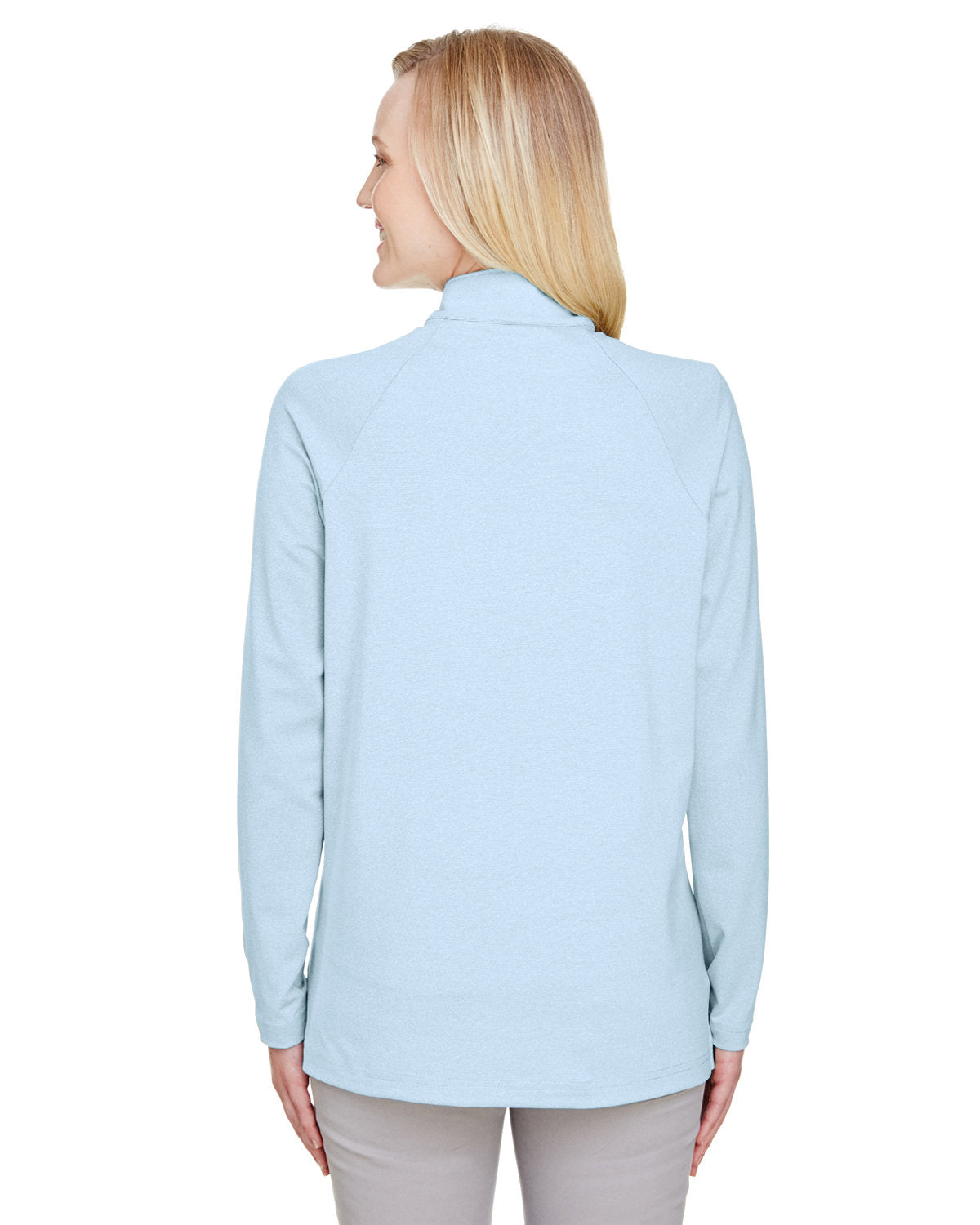 Devon & Jones CrownLux Ladies Clubhouse Micro-Stripe Performance Quarter-Zip - A Must-Have!