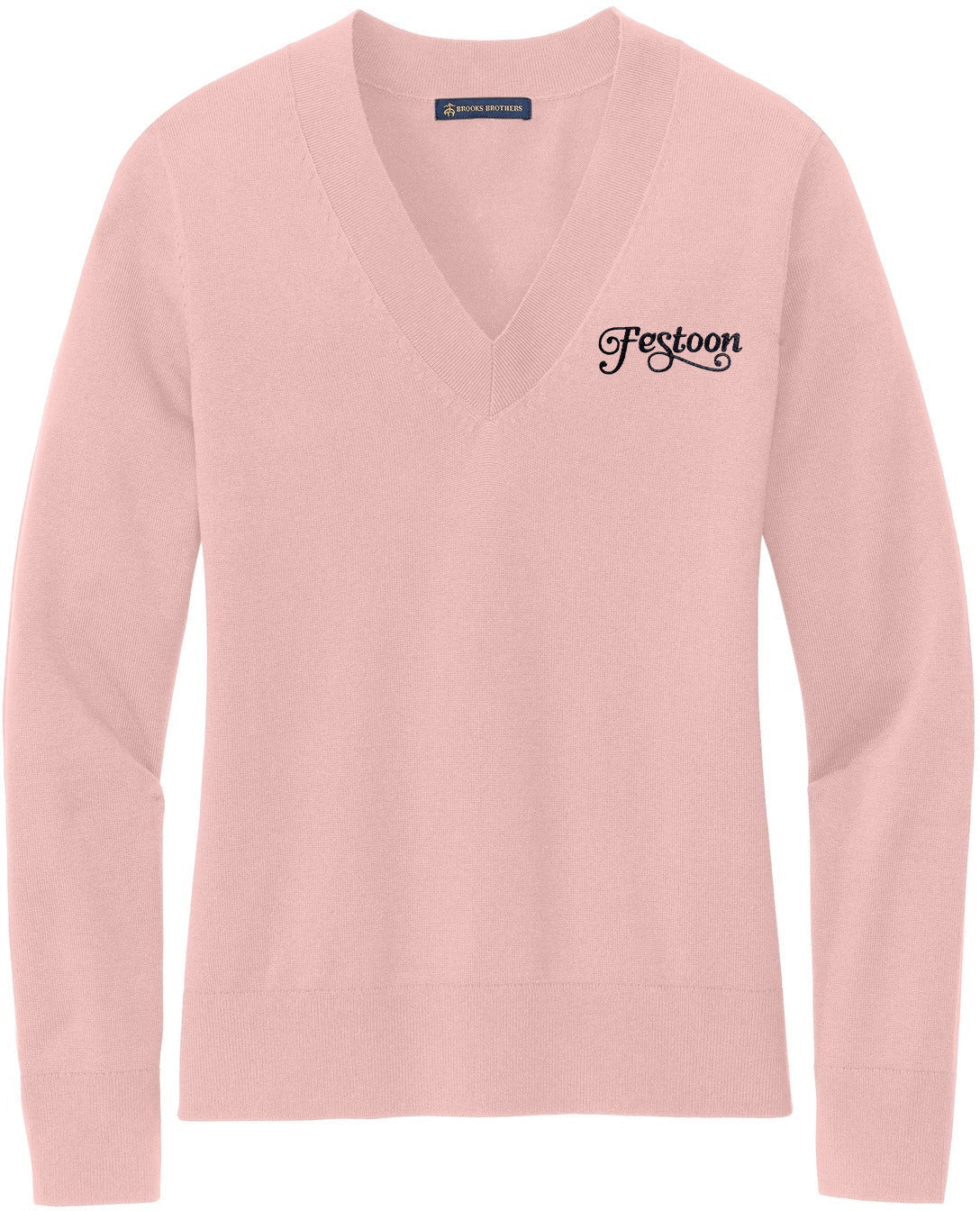 Brooks Brothers Women's Irresistible Cotton Stretch V-Neck Sweater