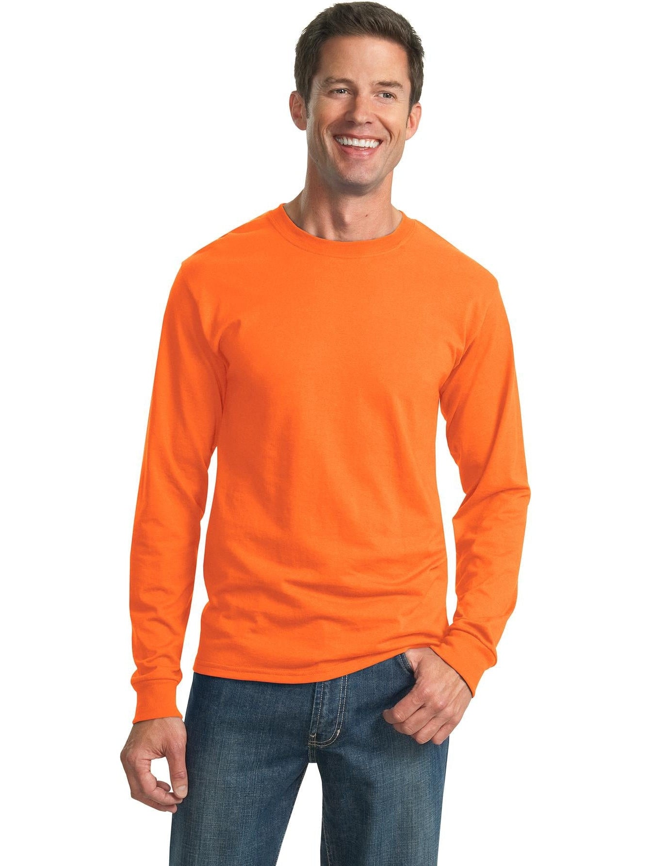 Jerzees Dri-Power 50/50 Cotton/Poly Long Sleeve T-Shirt - Premium Men's Sweatshirt