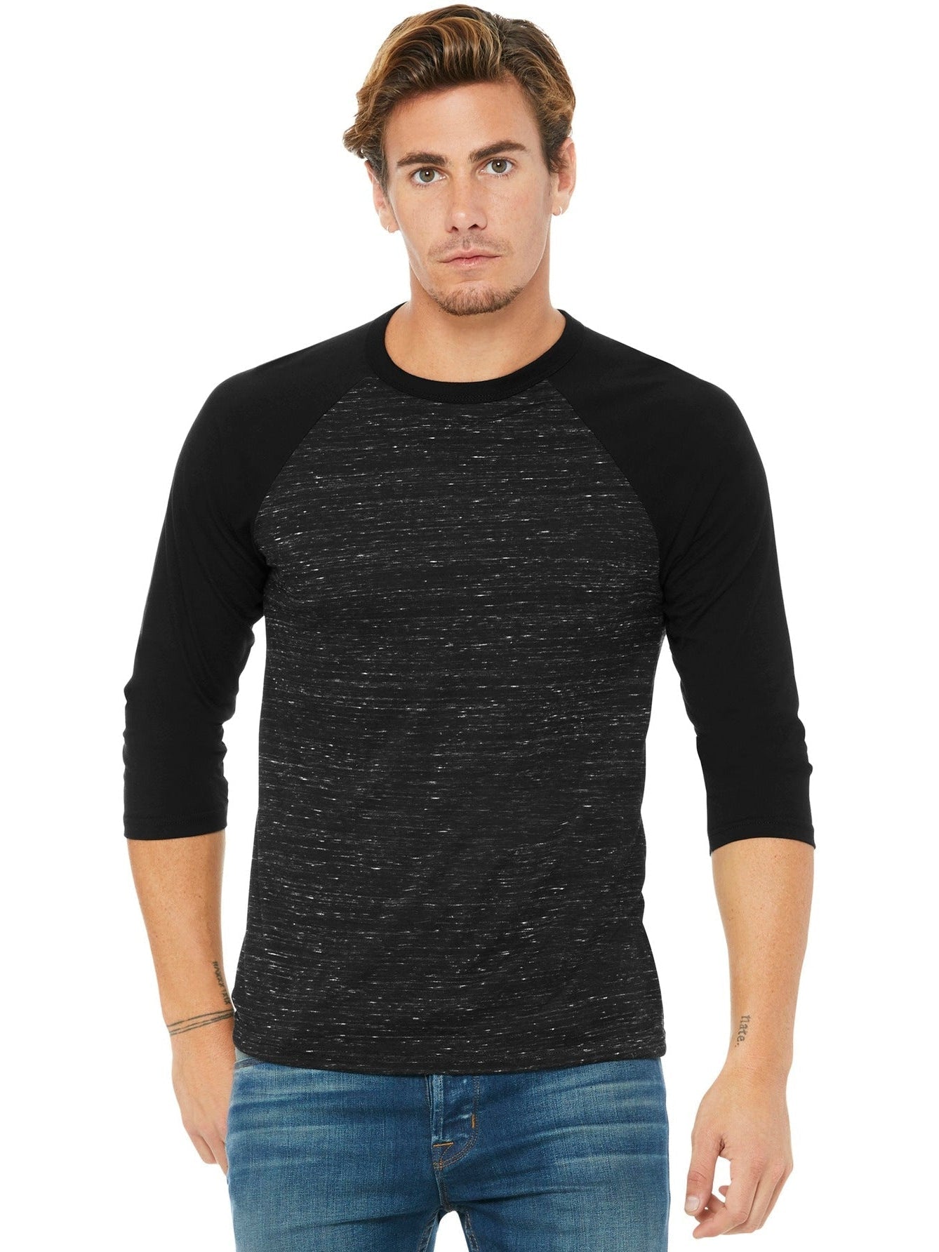 Bella + Canvas 3/4-Sleeve Baseball Tee: The Ultimate Men's Casual Tee