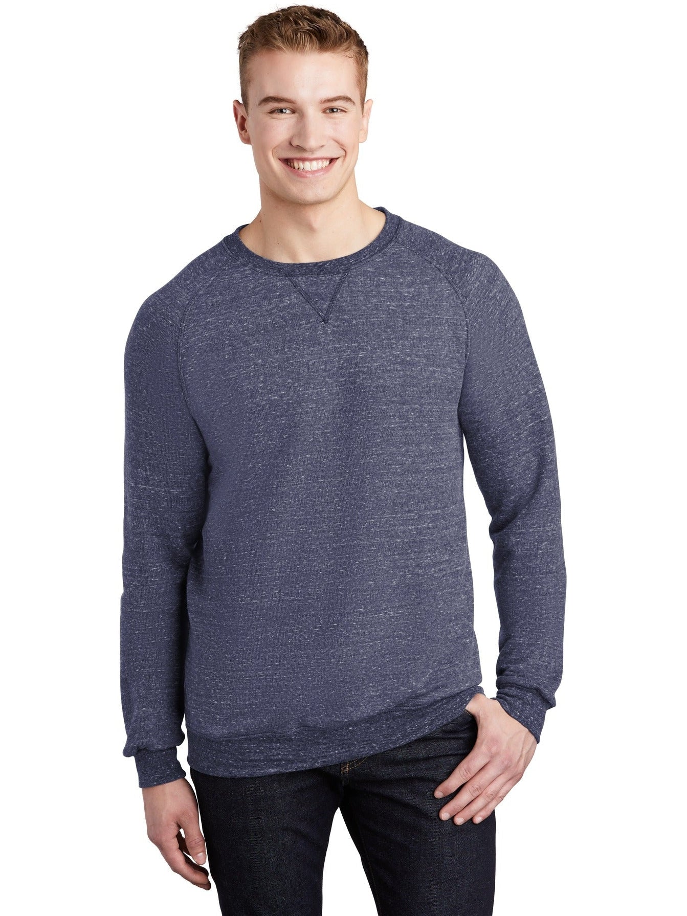 Jerzees Snow Heather French Terry Raglan Crew - The Ultimate Men's Casual Sweatshirt