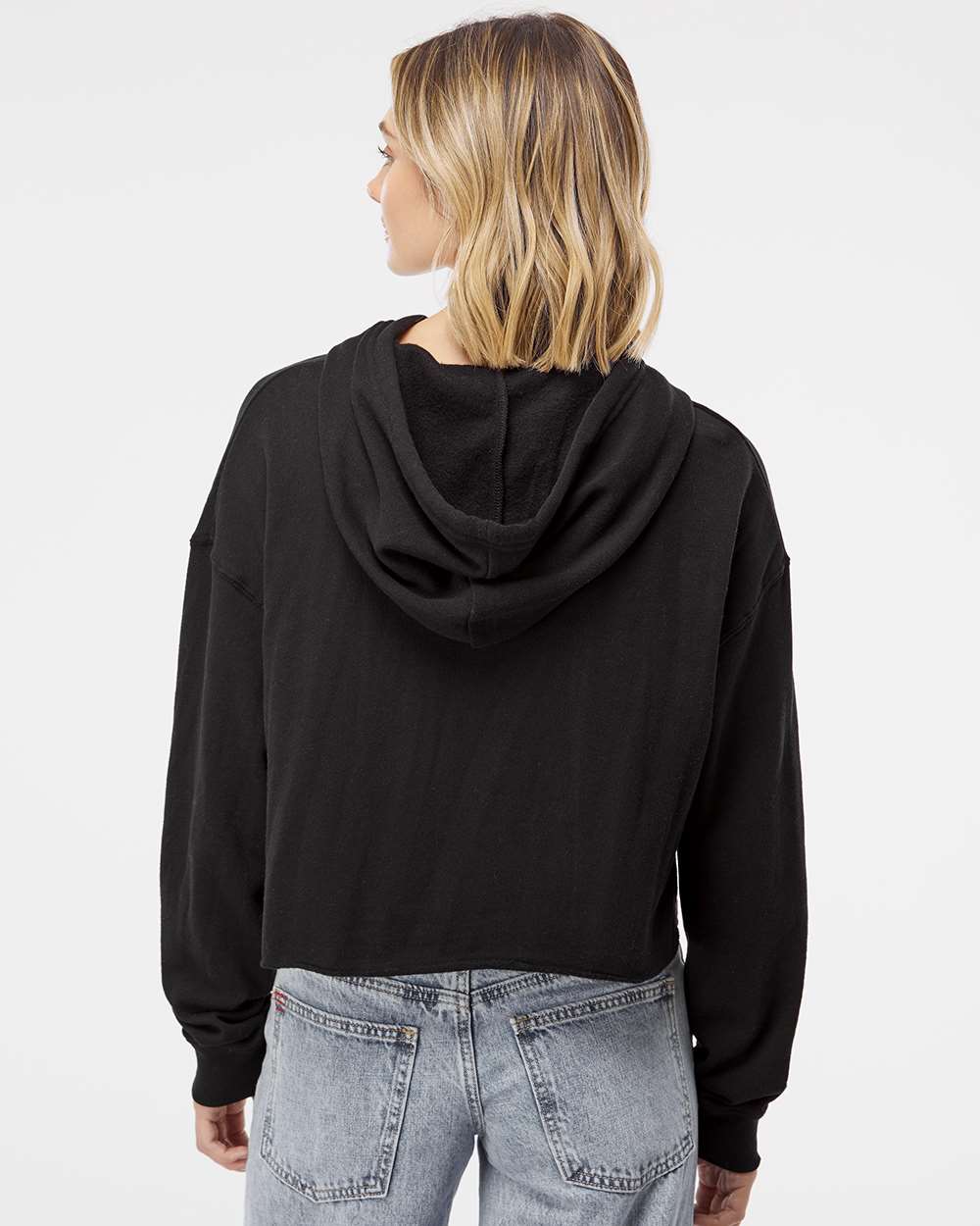 Independent Trading Co. Women's Stunning Lightweight Cropped Hooded Sweatshirt