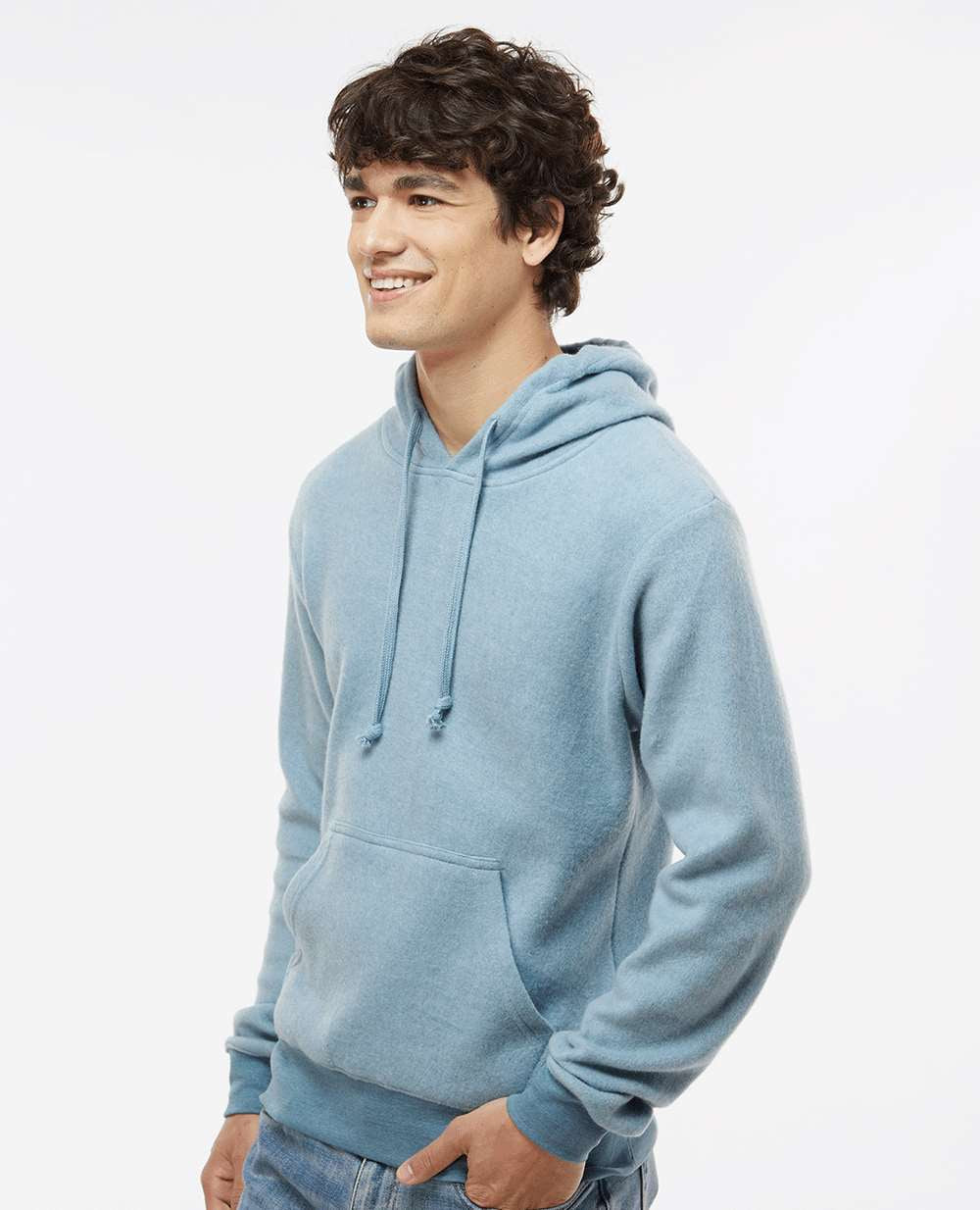 J. America's Irresistible Flip Side Fleece Hooded Pullover