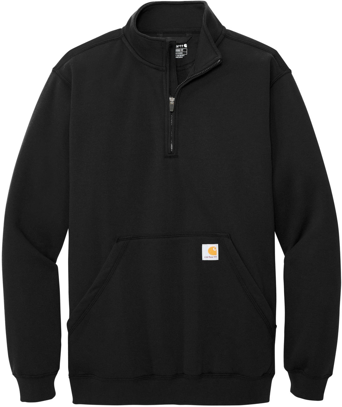 Carhartt's Cozy Midweight 1/4-Zip Mock Neck Sweatshirt