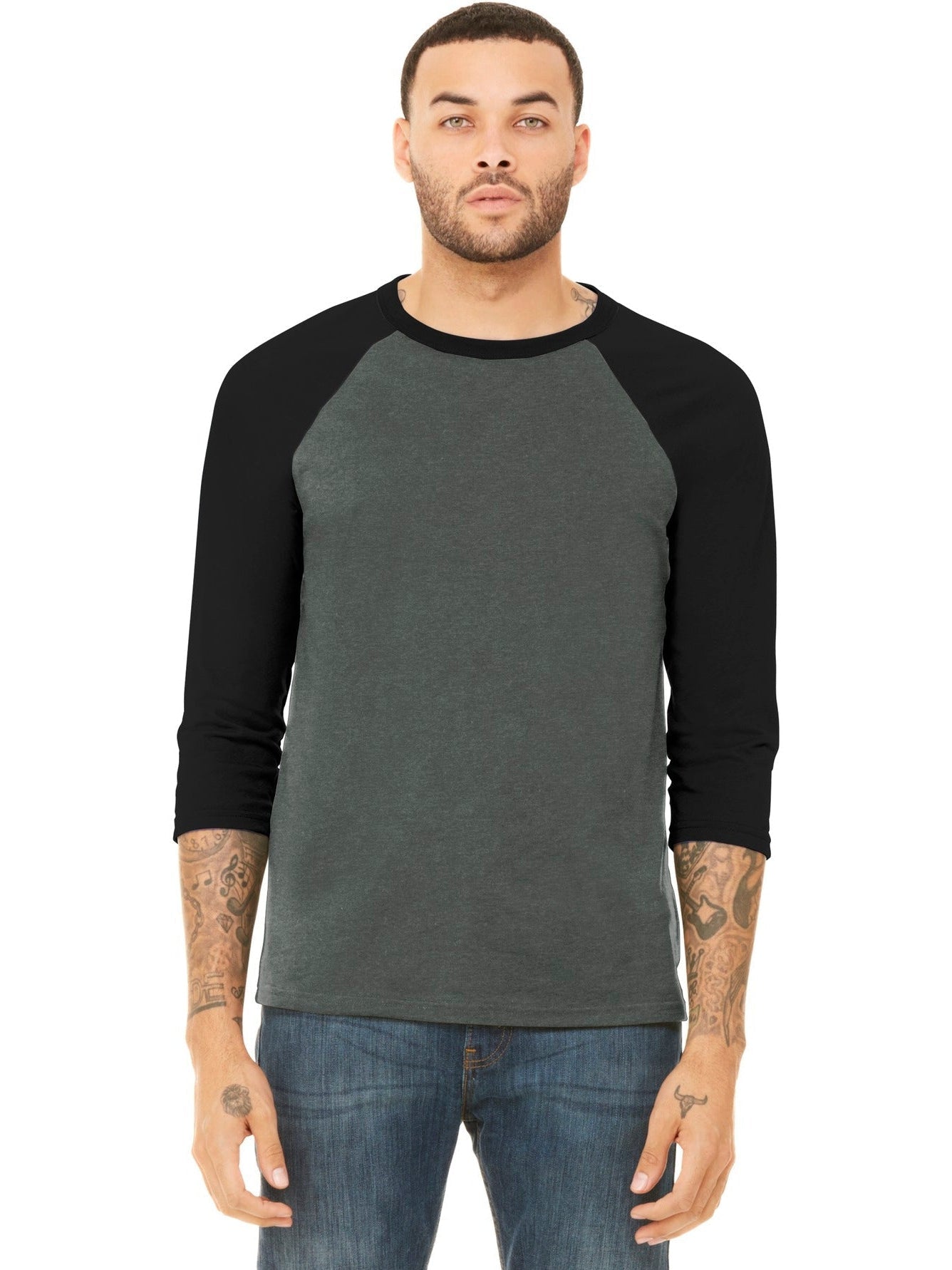 Bella + Canvas 3/4-Sleeve Baseball Tee: The Ultimate Men's Casual Tee