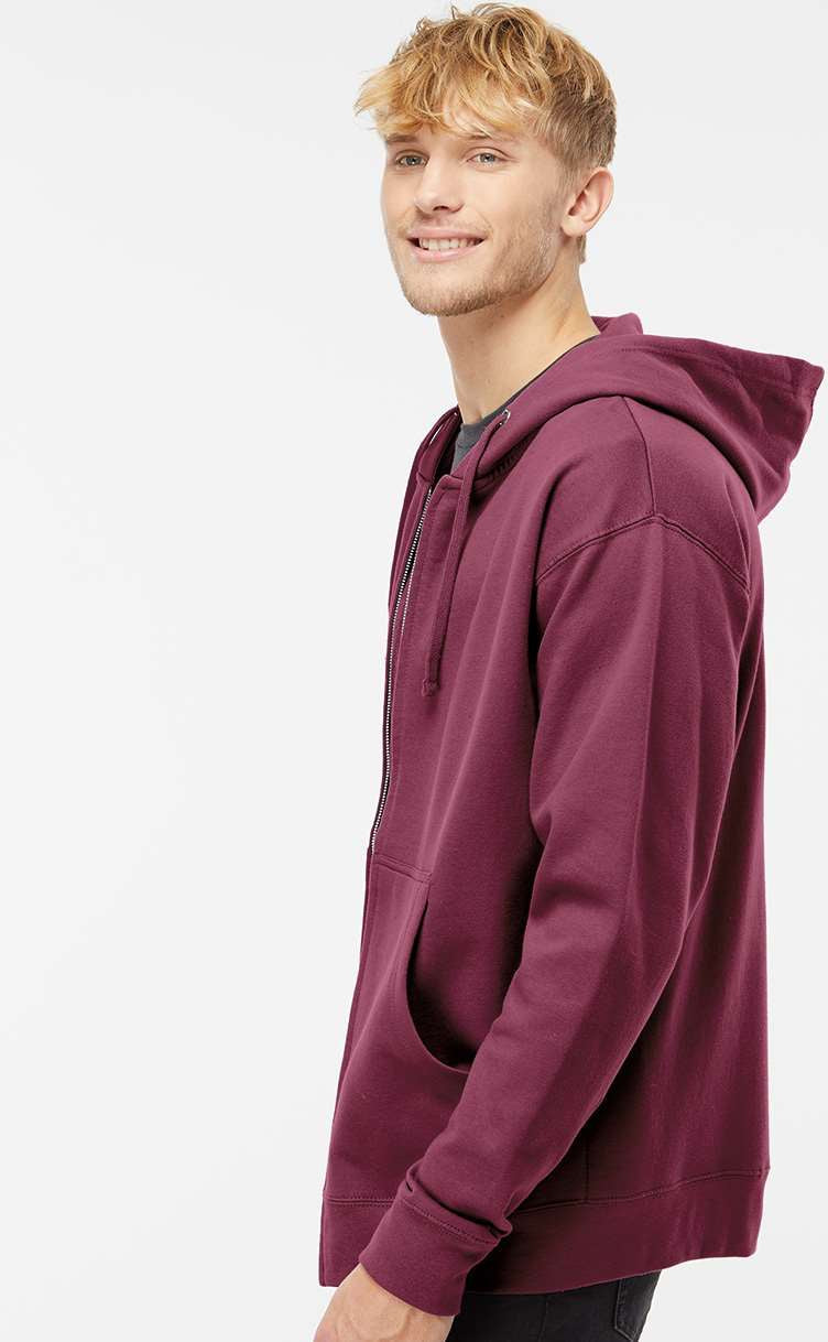 OUTLET - Independent Trading Co. Cozy Midweight Full - Zip Hooded Sweatshirt