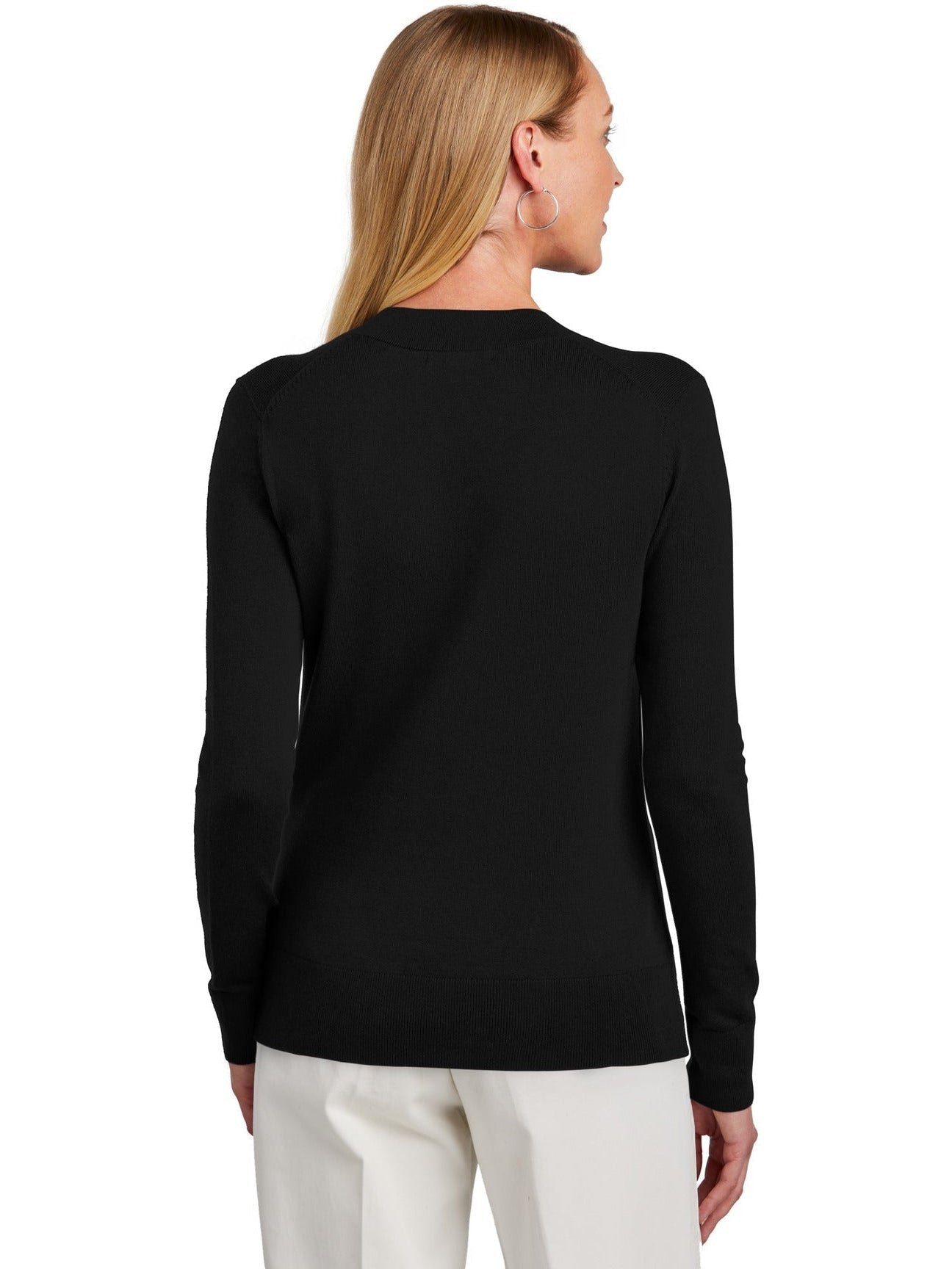Brooks Brothers Women's Irresistible Cotton Stretch V-Neck Sweater