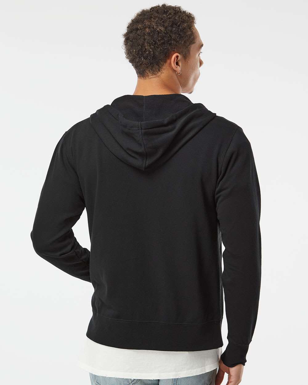 Independent Trading Co. Stylish Heathered French Terry Full-Zip Hooded Sweatshirt
