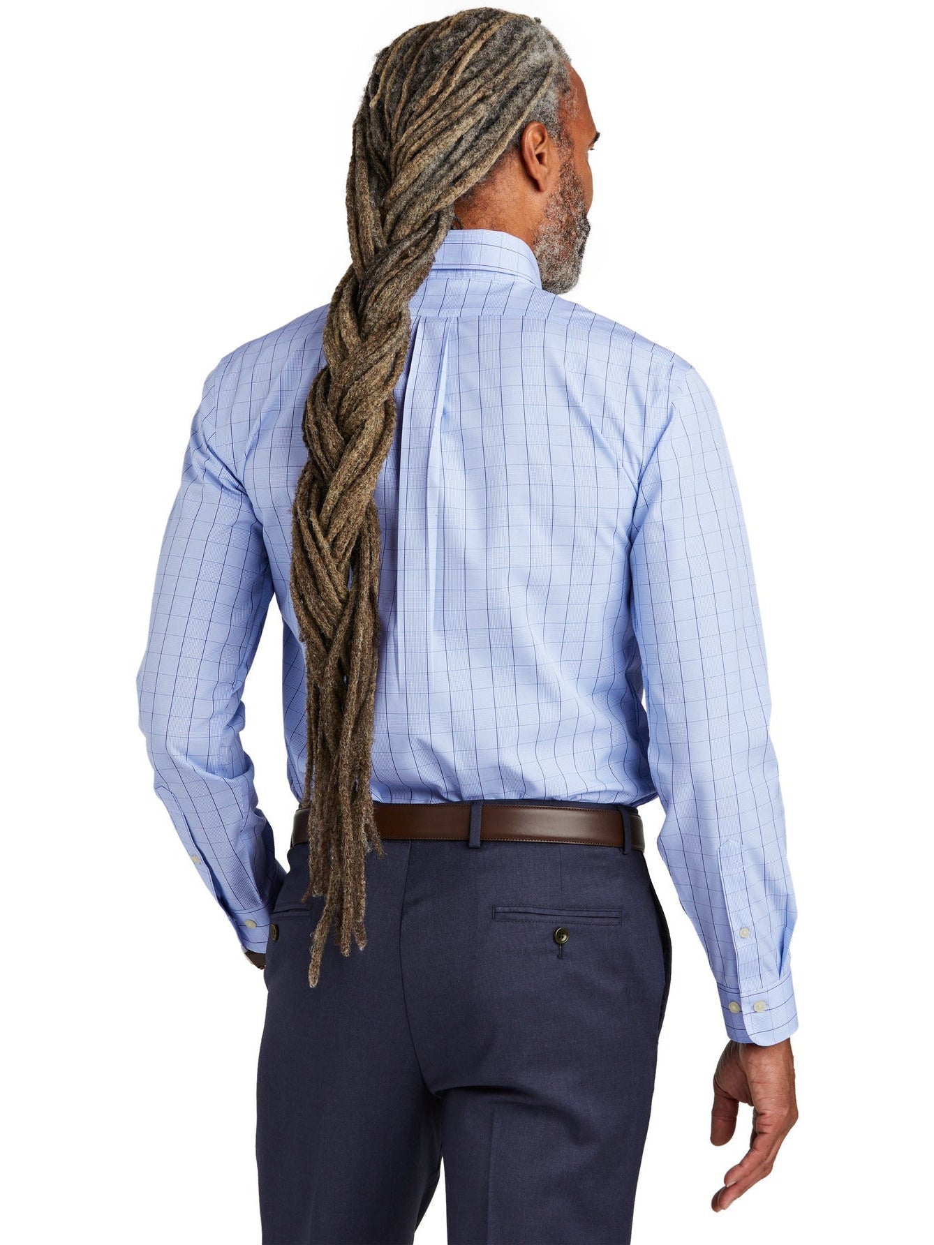 Brooks Brothers Wrinkle-Free Stretch Patterned Shirt - Look Sharp with Ease!