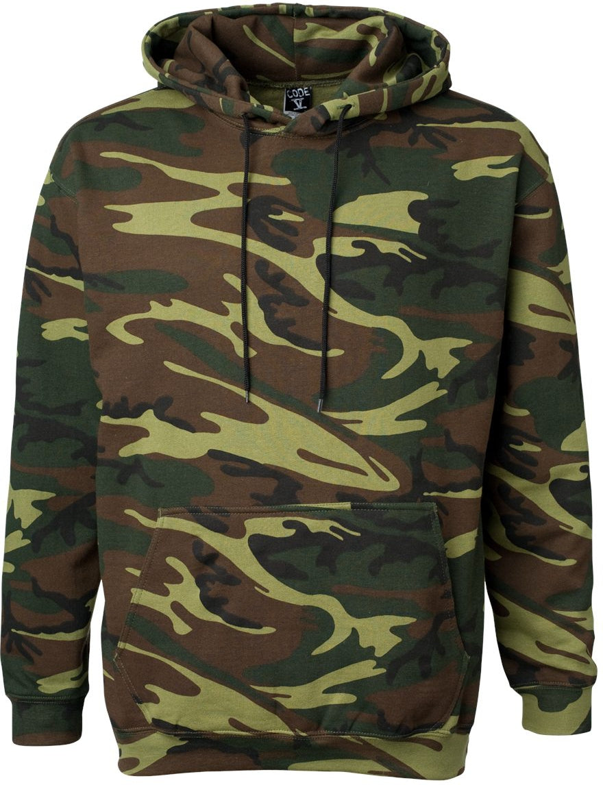 Code Five Camo Pullover Fleece Hoodie - A Must - Have for Outdoor Enthusiasts