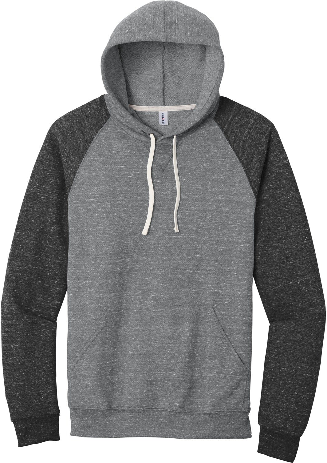 Jerzees Snow Heather French Terry Raglan Hoodie - A Must - Have for Men