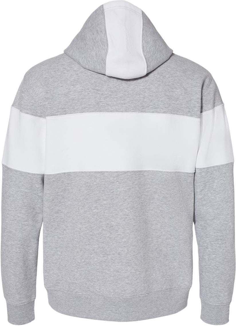 J. America's Stunning Varsity Fleece Colorblocked Hooded Sweatshirt - A Must-Have!