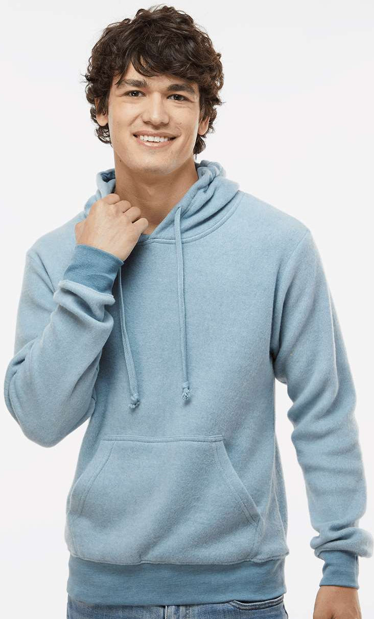 J. America's Irresistible Flip Side Fleece Hooded Pullover