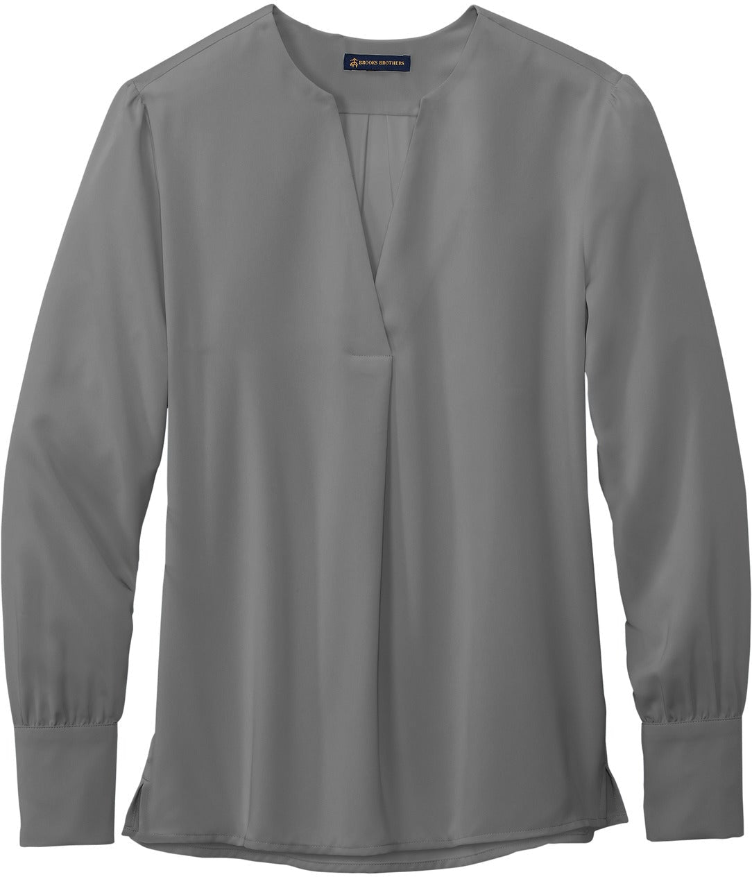 Brooks Brothers Women's Alluring Open-Neck Satin Blouse
